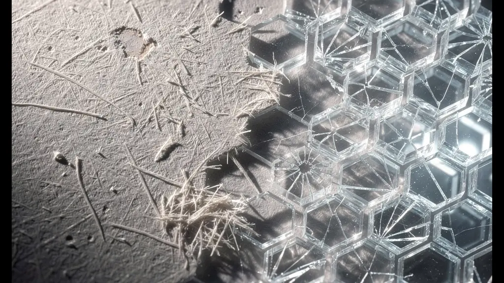 Macro photograph showing the transformation of physical documents into anonymized digital patterns