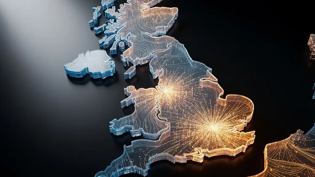 Heat map visualization showing trend adoption patterns across UK regions