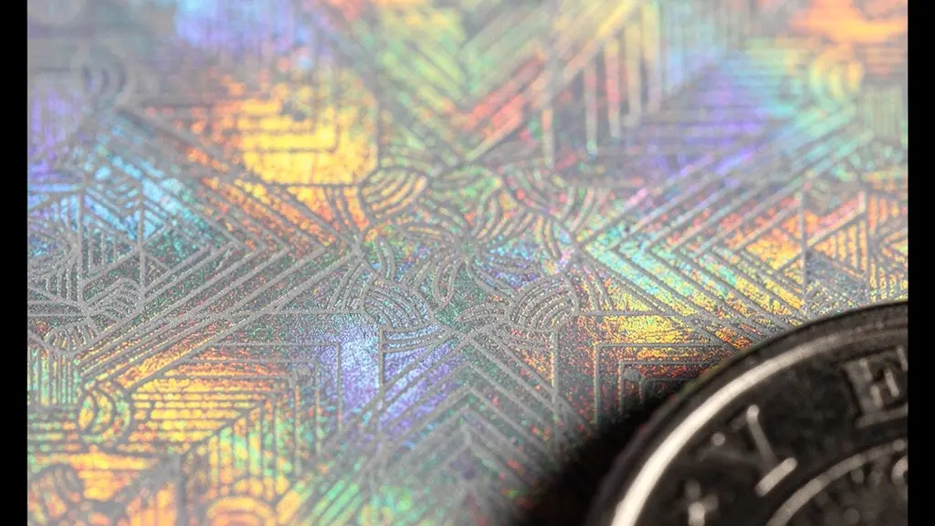 Extreme close-up of digital security verification interface with abstract patterns