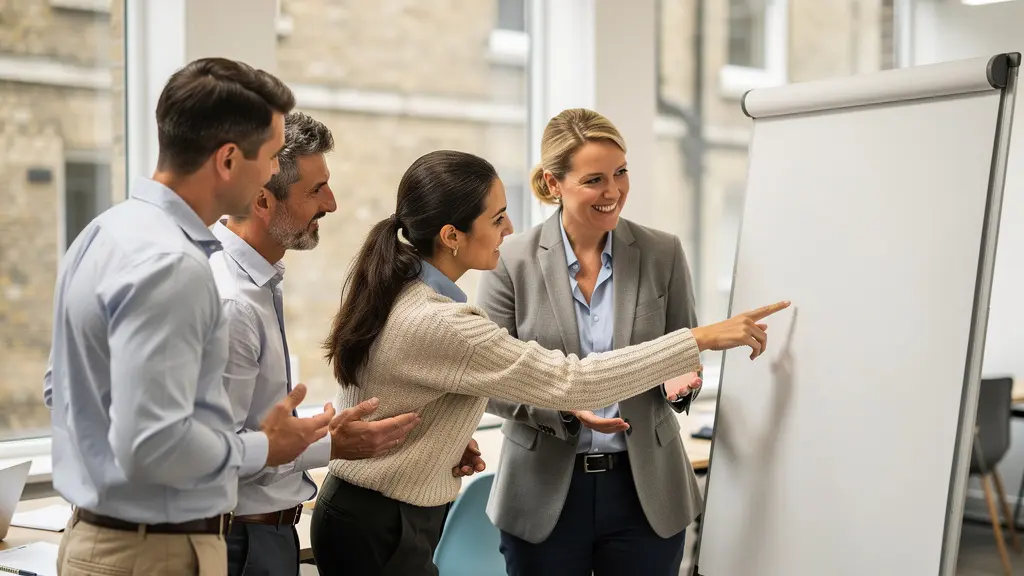 Streamlined workflow visualization showing reduced bureaucratic layers in UK business context