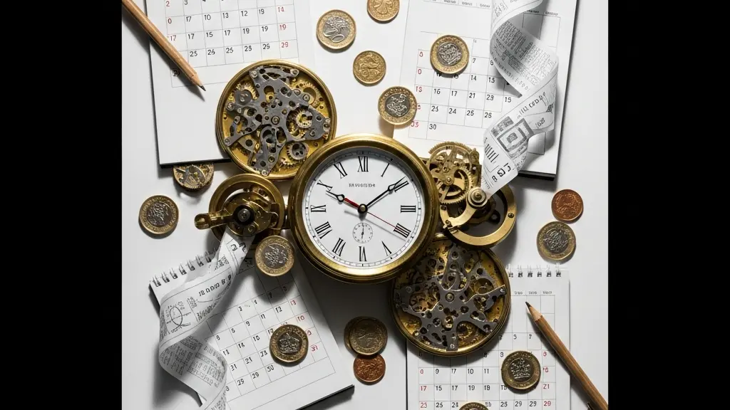 Visual timeline showing month-end accounting close process for UK businesses