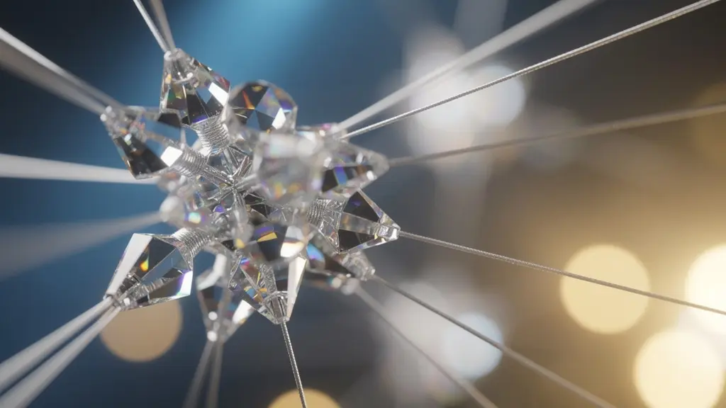 Macro photography of interconnected glass structures representing cascading objectives