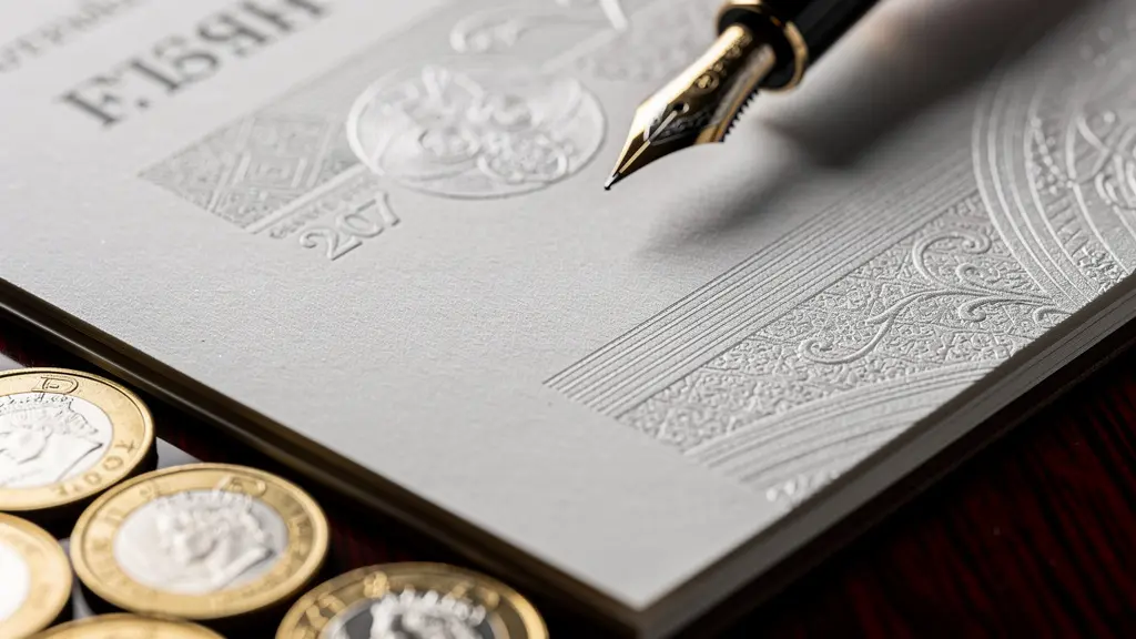 Close-up macro shot of financial documents with British pound symbols and interest rate graphs